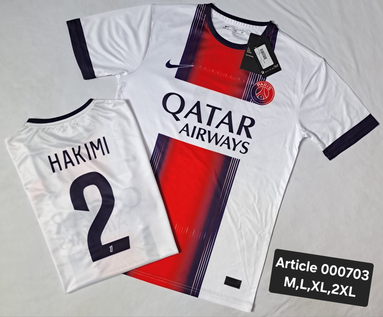 PSG 26/27 HAKIMI 2 RED/WHITE 000703