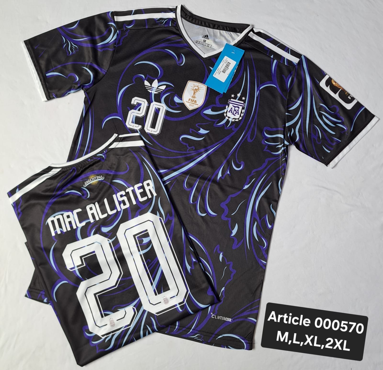 ARGENTINA 2026 MAC ALLISTER 20 BLACK 000570 ARG