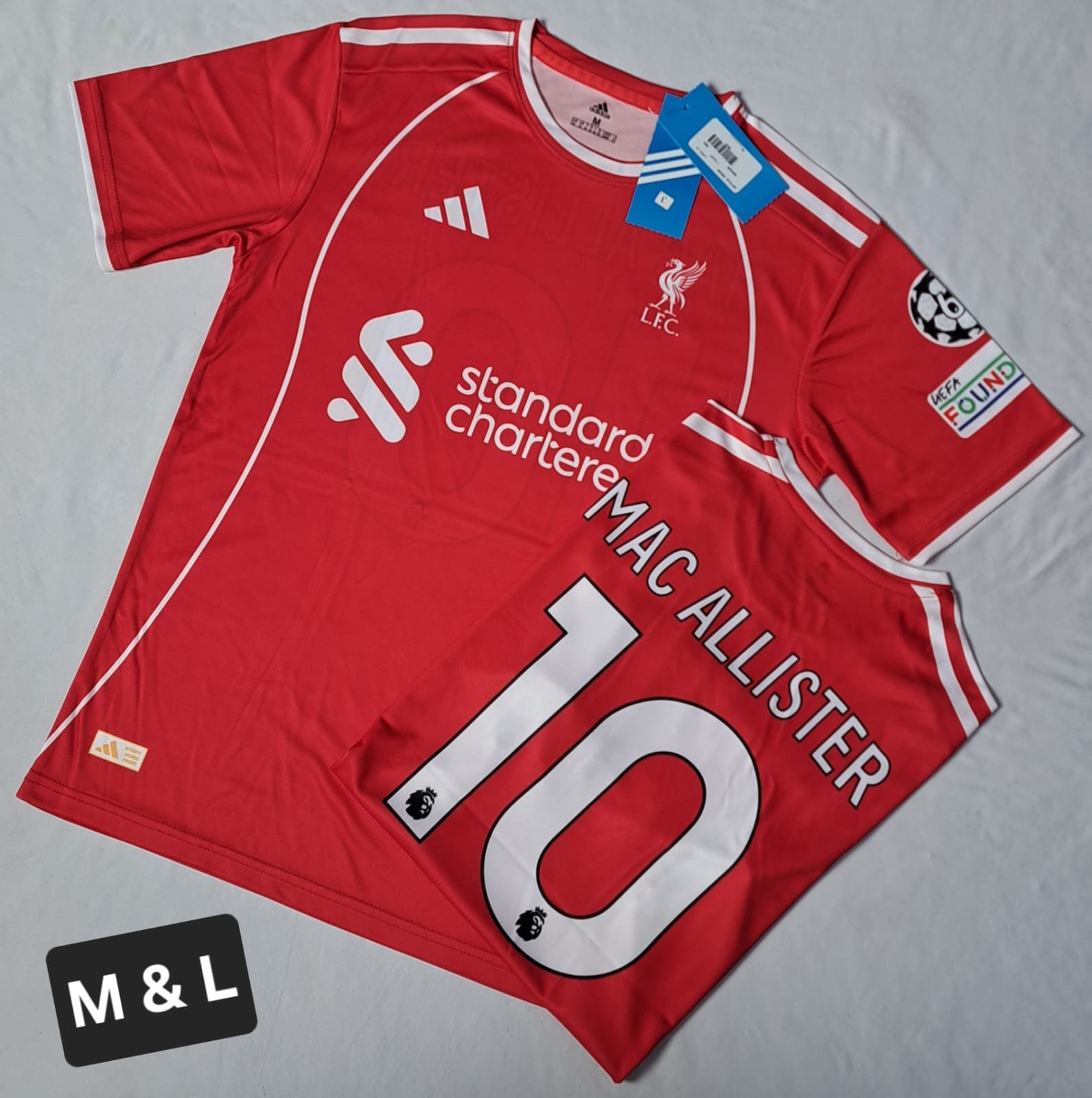 LIVERPOOL RED MAC ALLISTER 10 T SHIRT