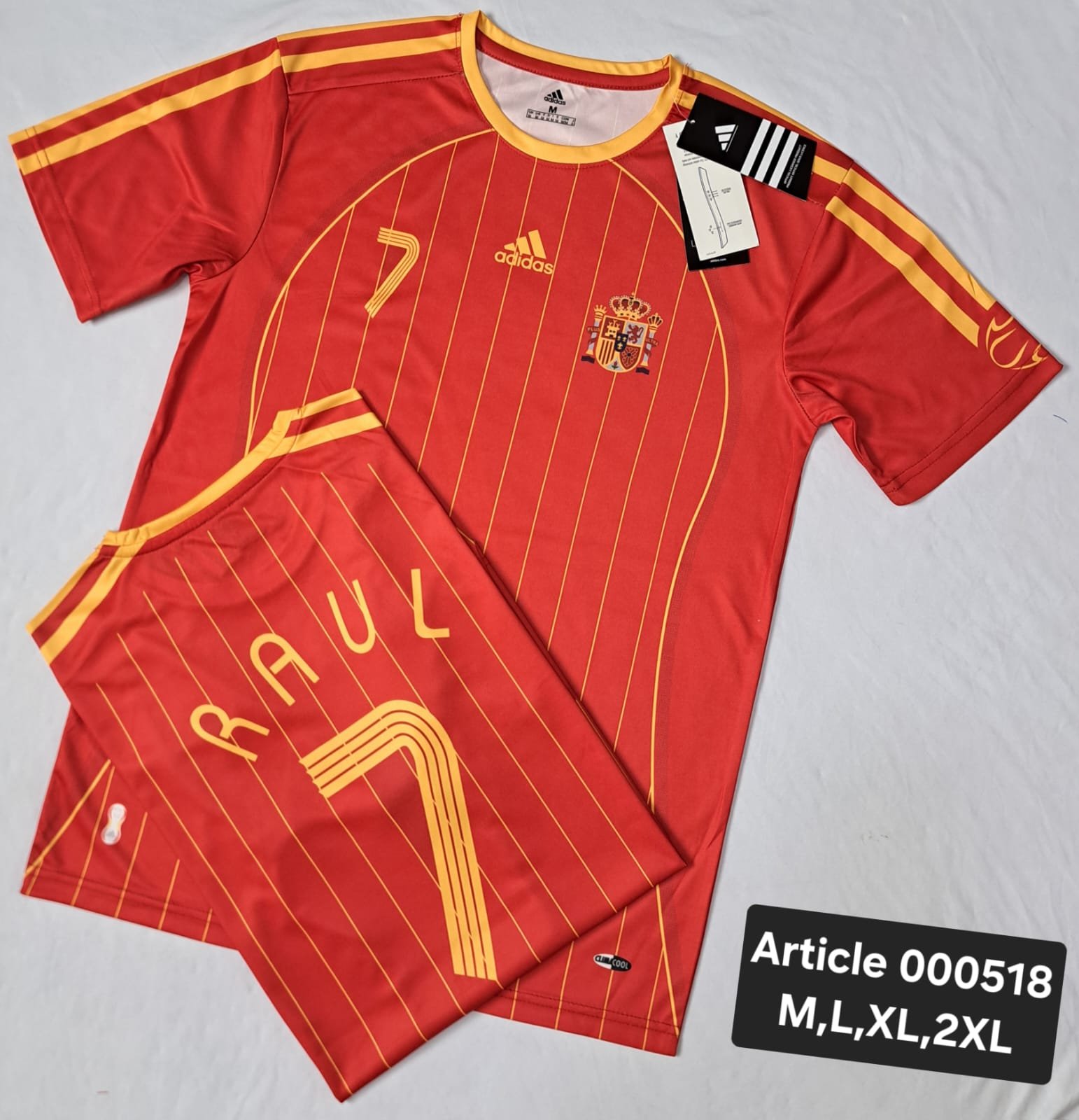 SPAIN RETRO RAUL 7 RED 000518