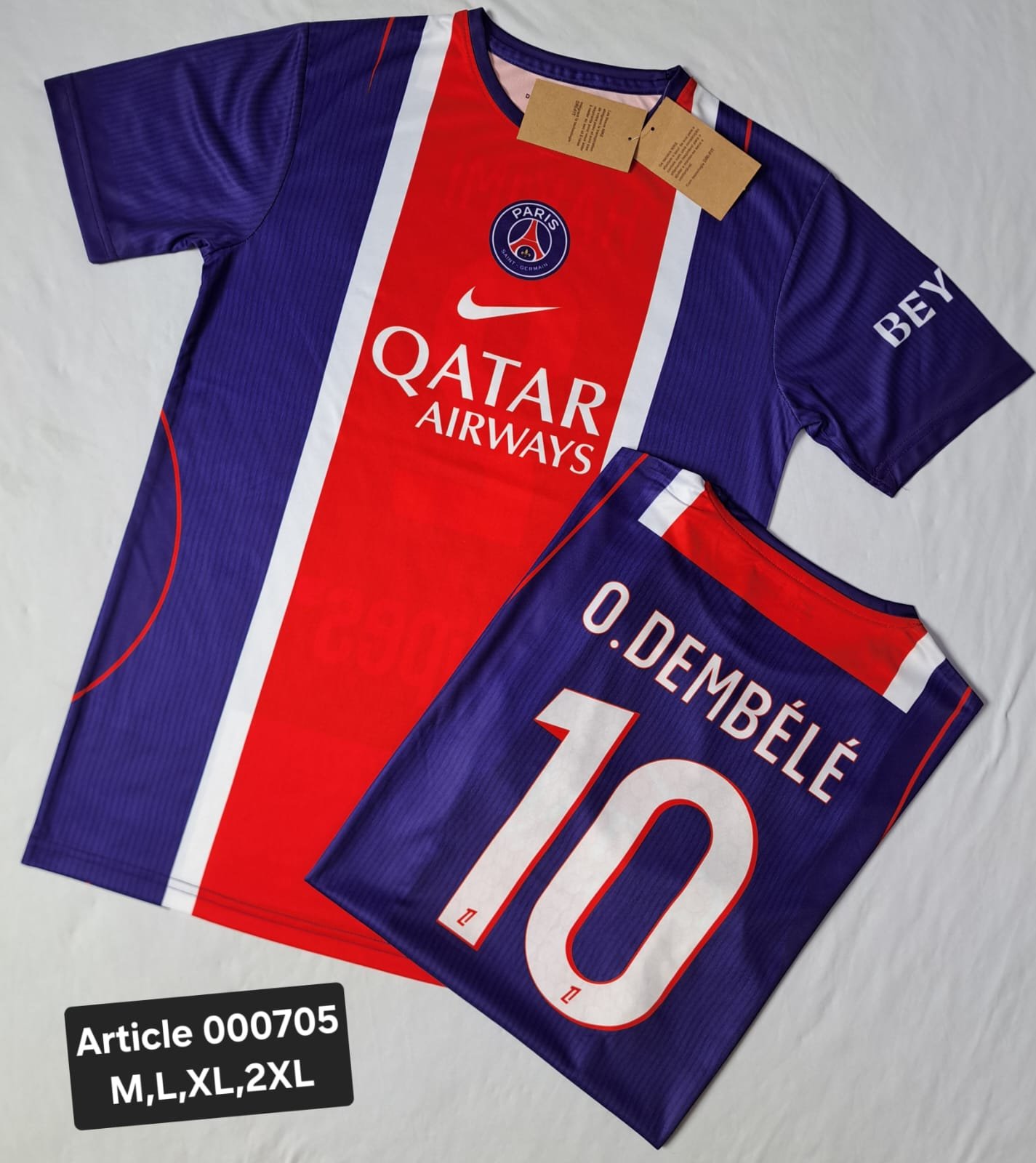 PSG 26/27 O. DEMBLE 10 RED/BLUE 000705