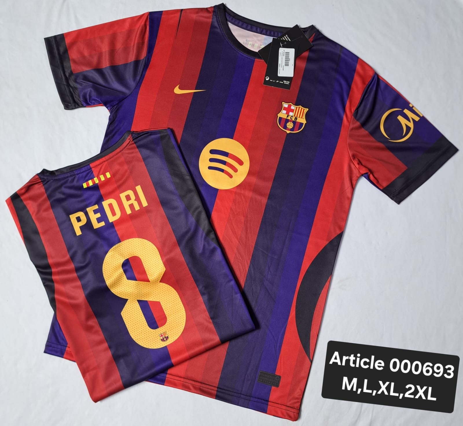 BARCELONA 26/27 PEDRI 8 RED/BLUE 000693