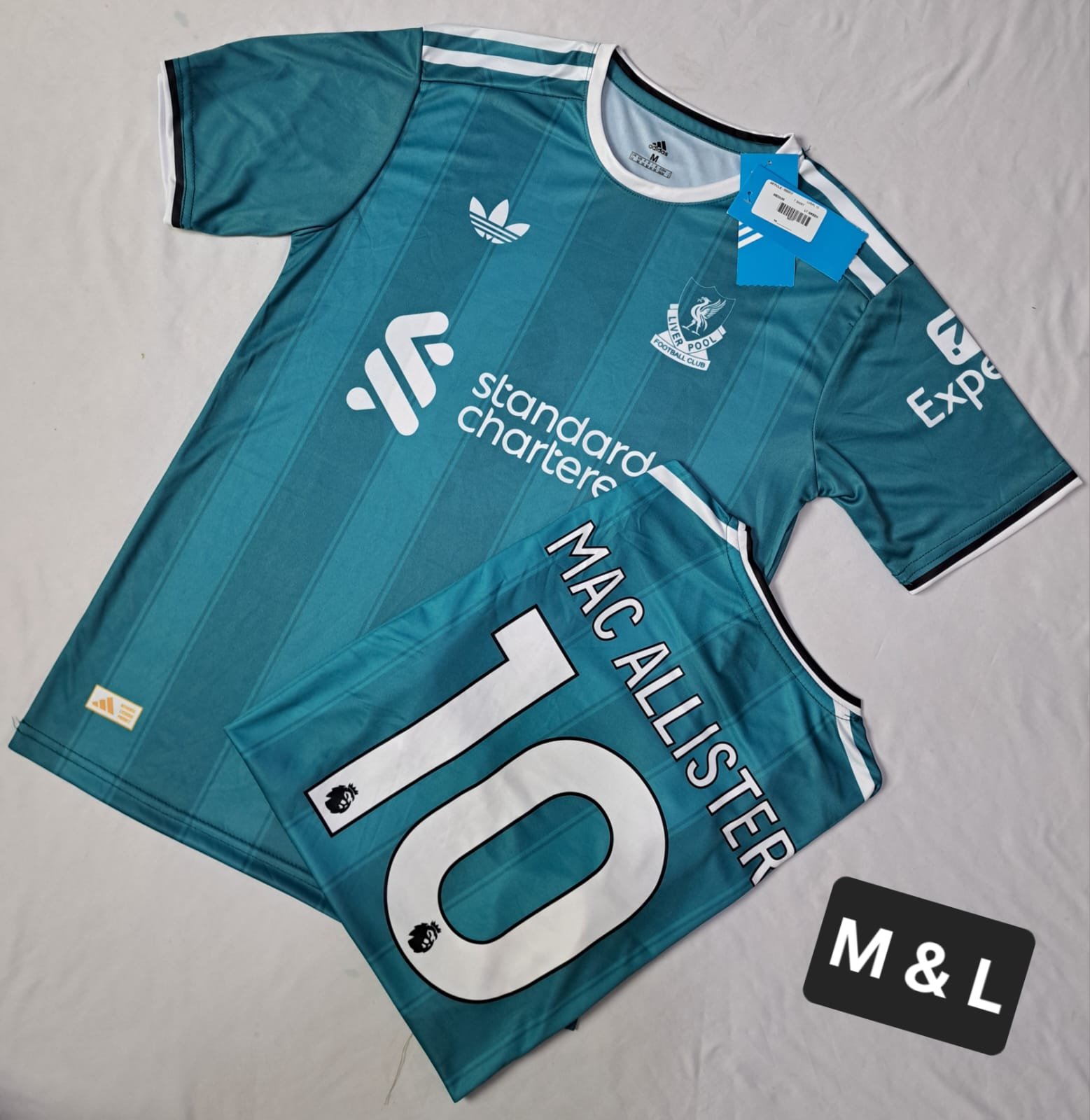 LIVERPOOL GREEN MAC ALLISTER 10 T SHIRT