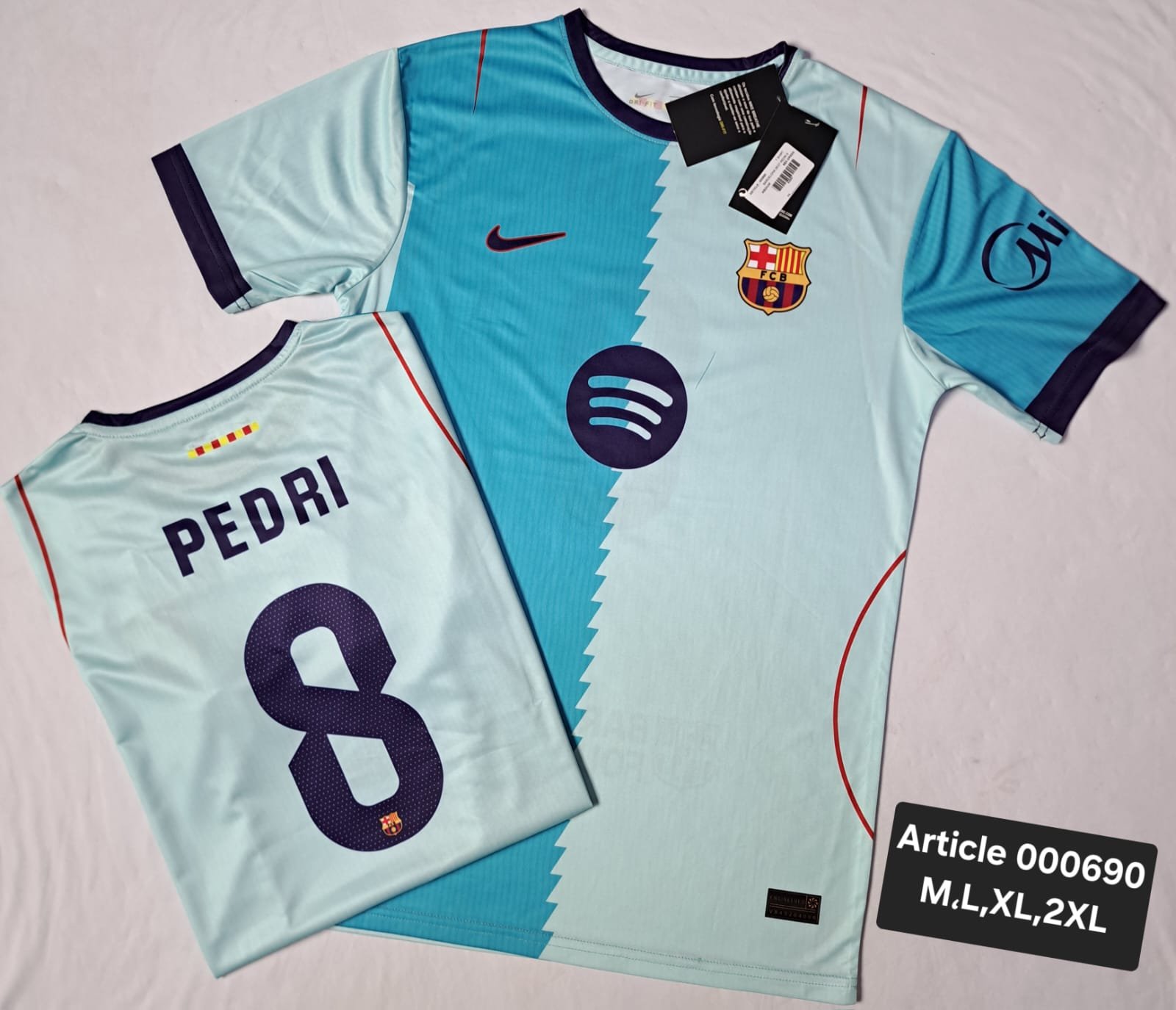 BARCELONA 26/27 PEDRI 8 SEA GREEN 000690