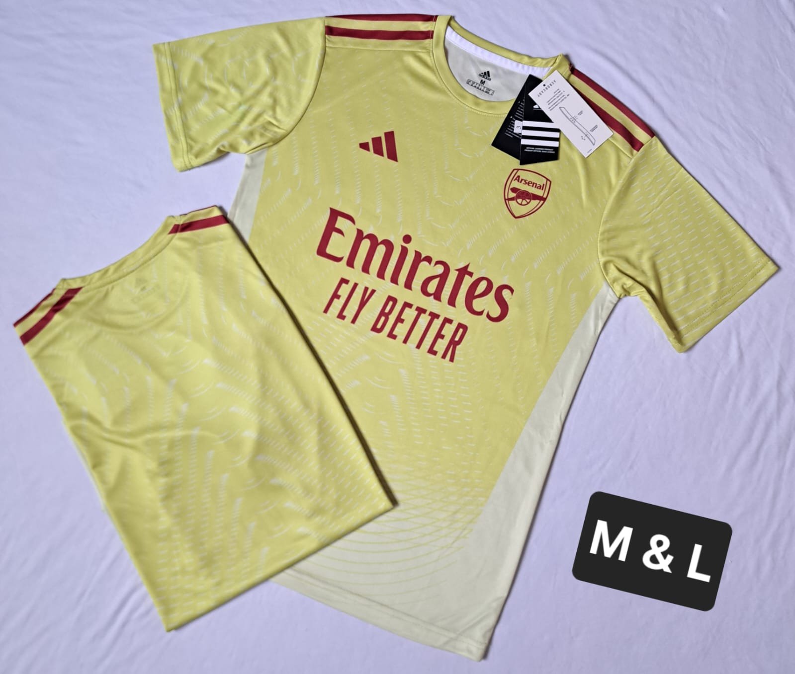 ARSENAL YELLOW T SHIRT