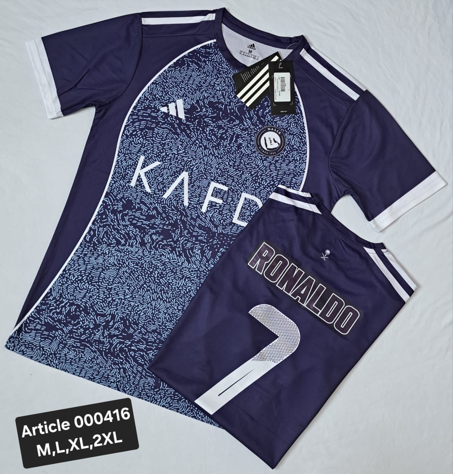 AL NASAR BLUE RONALDO 7 T SHIRTS 000416