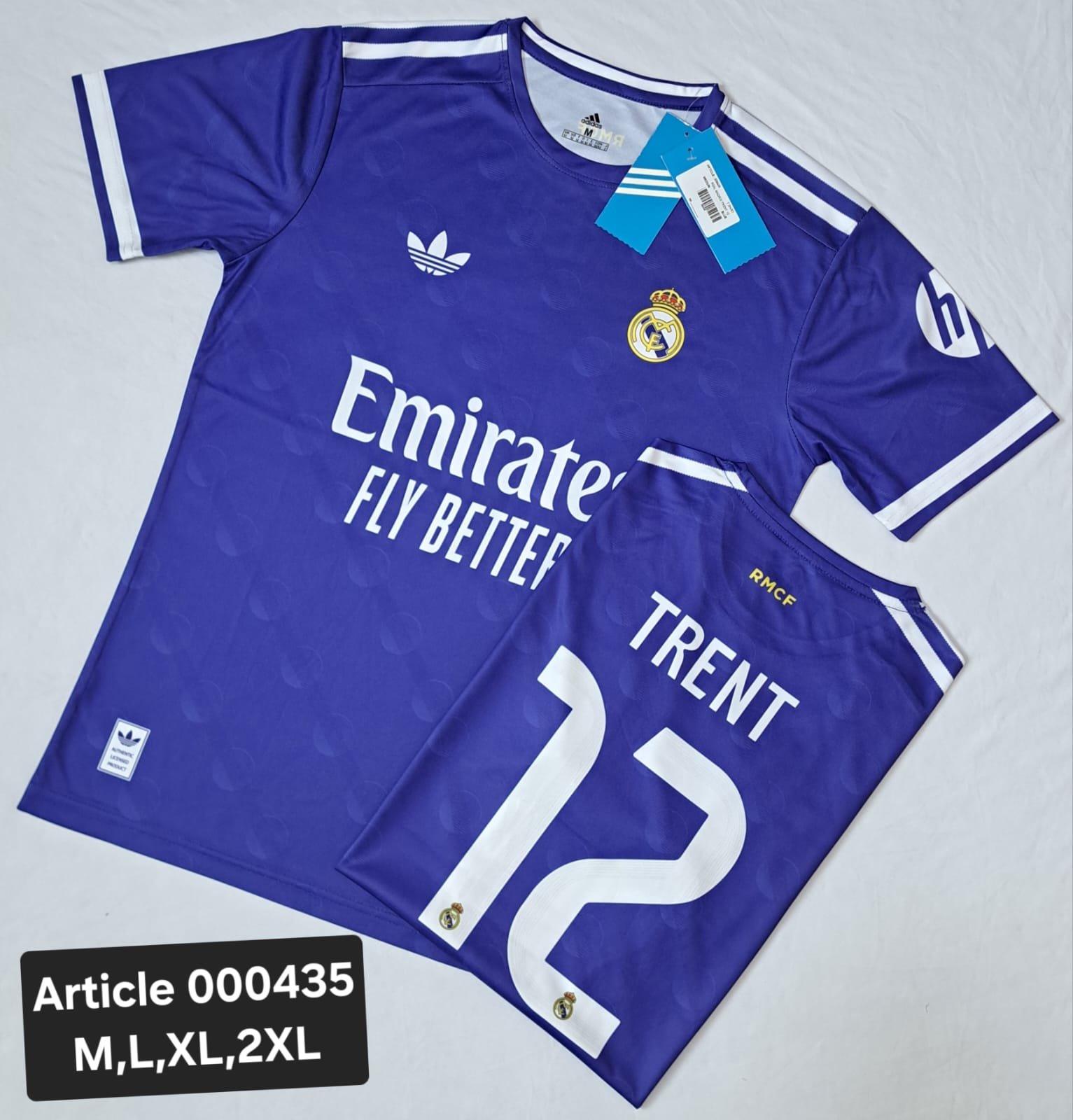 REAL MADRID ROYAL BLUE TRENT 12   000435