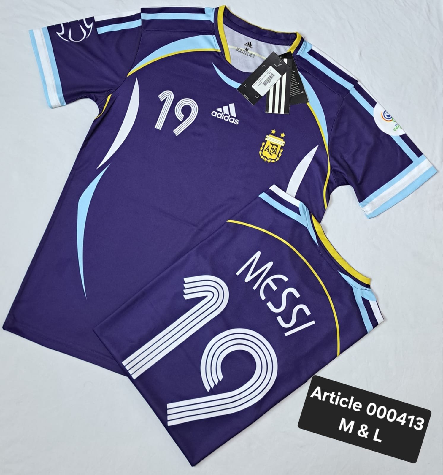 ARGENTINA RETRO MESSI 19 NAVY 000413