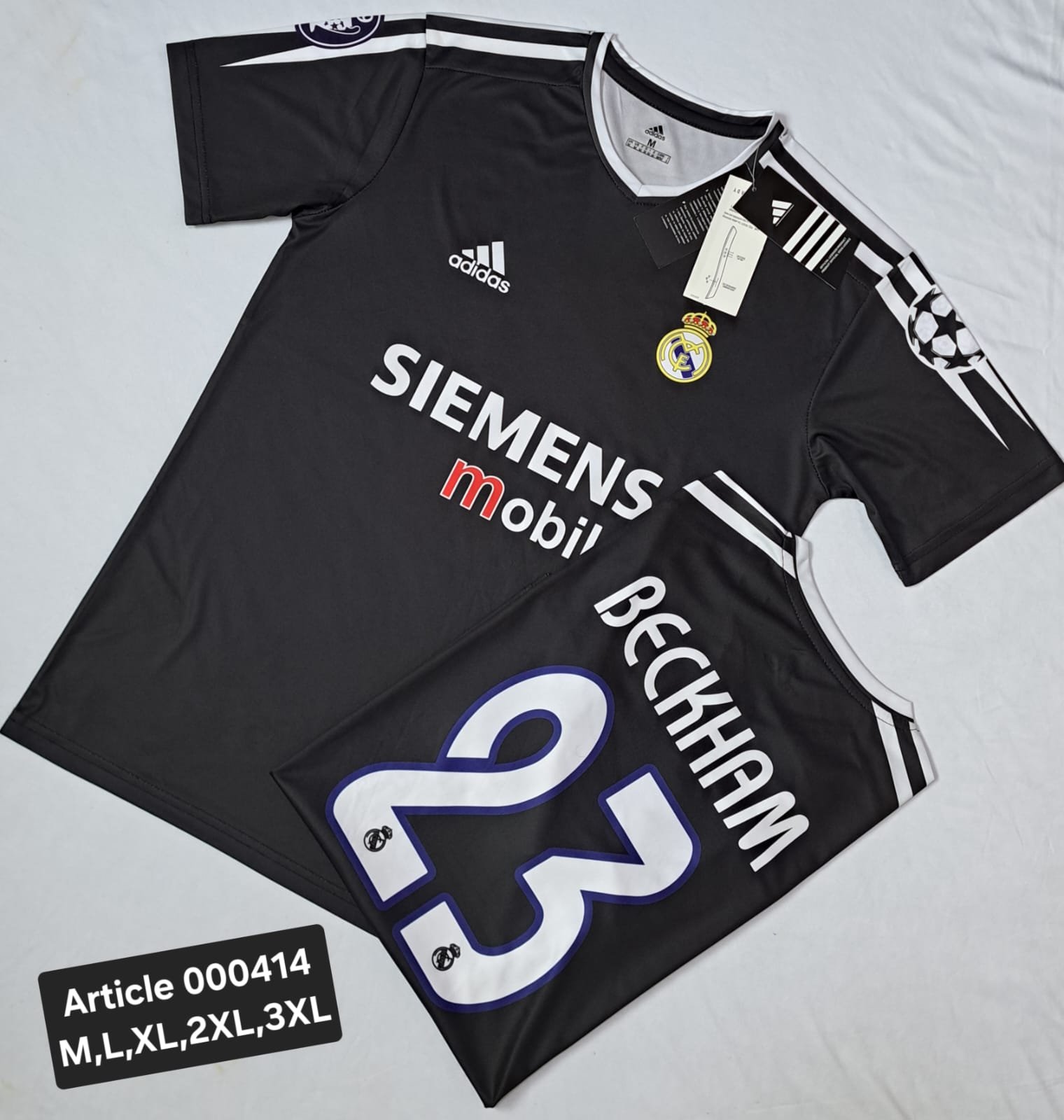 REAL MADRID BECKHAM 23 BLACK 000414
