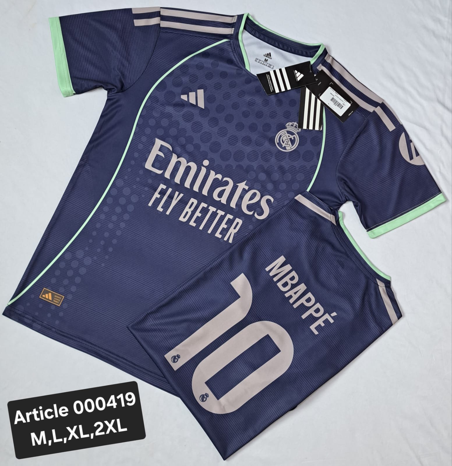 REAL MADRID MBAPPE 10 NAVY 000419