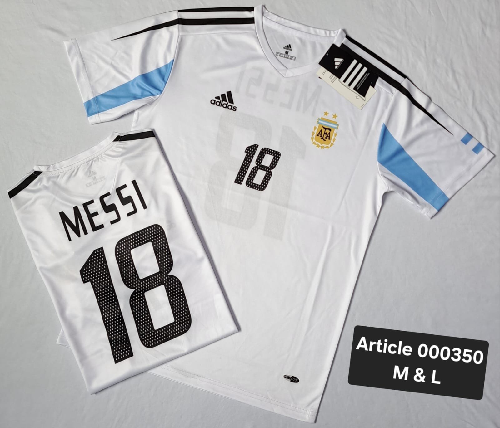 ARGTN RETRO MESSI 18 WHITE  000350