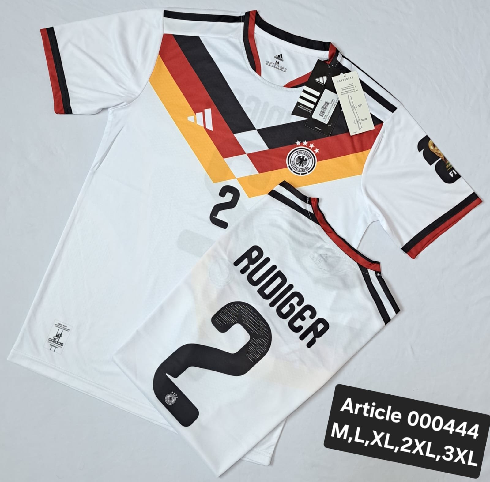 GERMANY WORLDCUP RUDIGER 2 WHITE 000444