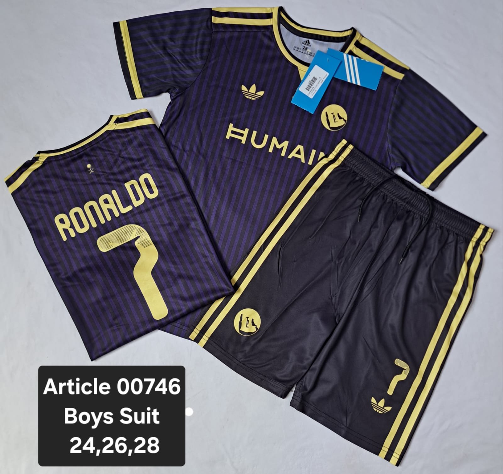 AL NASAR RONALDO 7 BLACK SUIT 00746