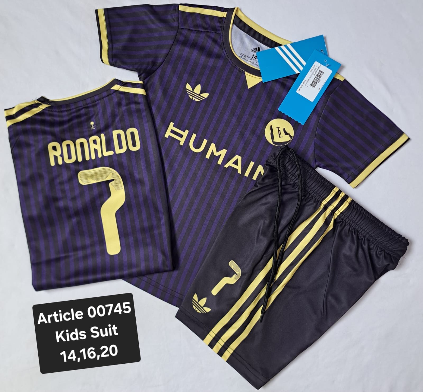 AL NASAR RONALDO 7 BLACK SUIT 00745