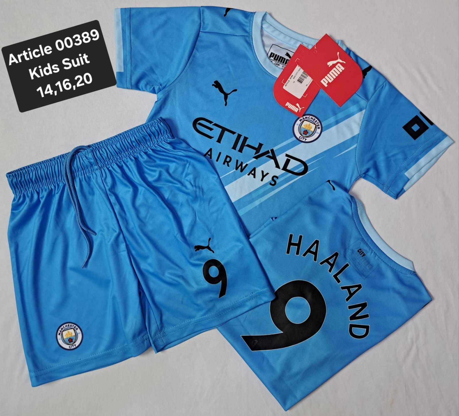MAN CITY HAALAND 9 SKY/BLUE 00389