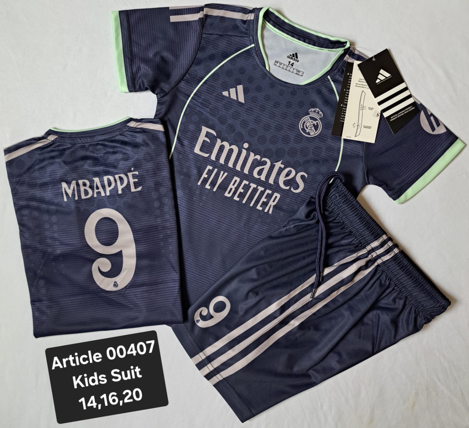 REAL MADRID MBAPPE 9 NAVY 00407