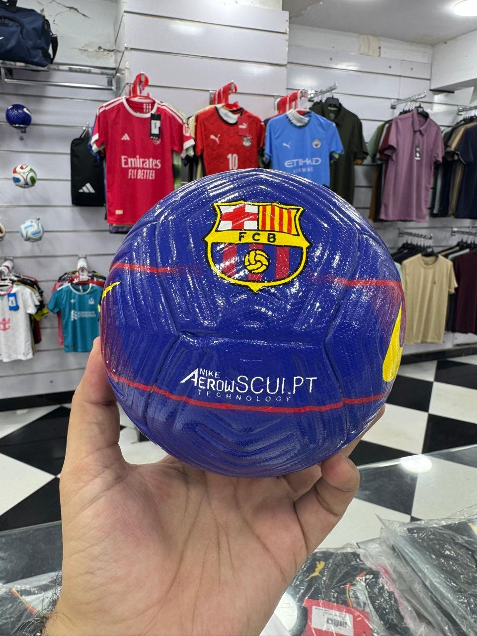 Nike FC Barcelona Mini Ball Size: 2 Best For Birthday Gift & Decoration image 3