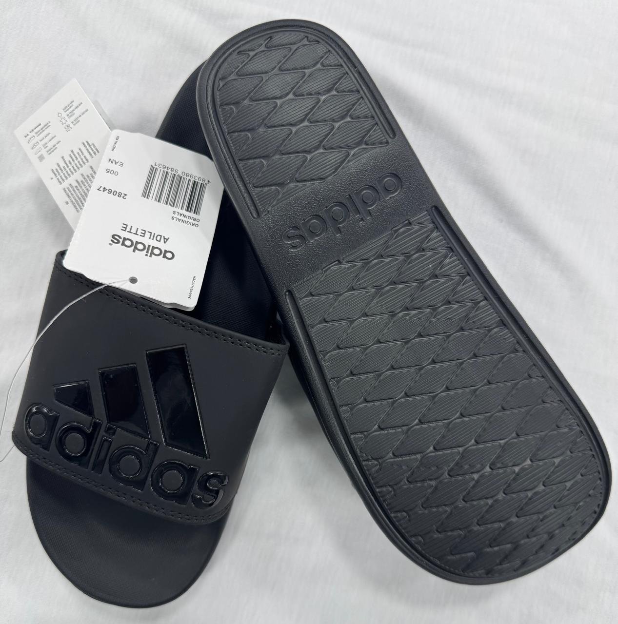 Adidas AdiLete Slides All Black image 3