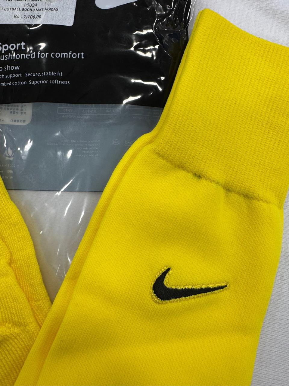 Nike Nylon Football Socks Yellow image 3