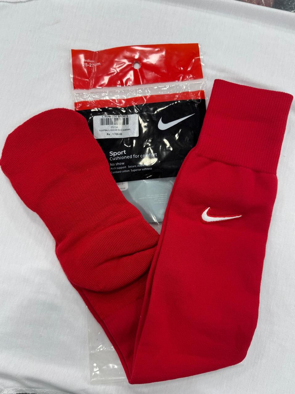 Nike Nylon Football Socks Red image 2