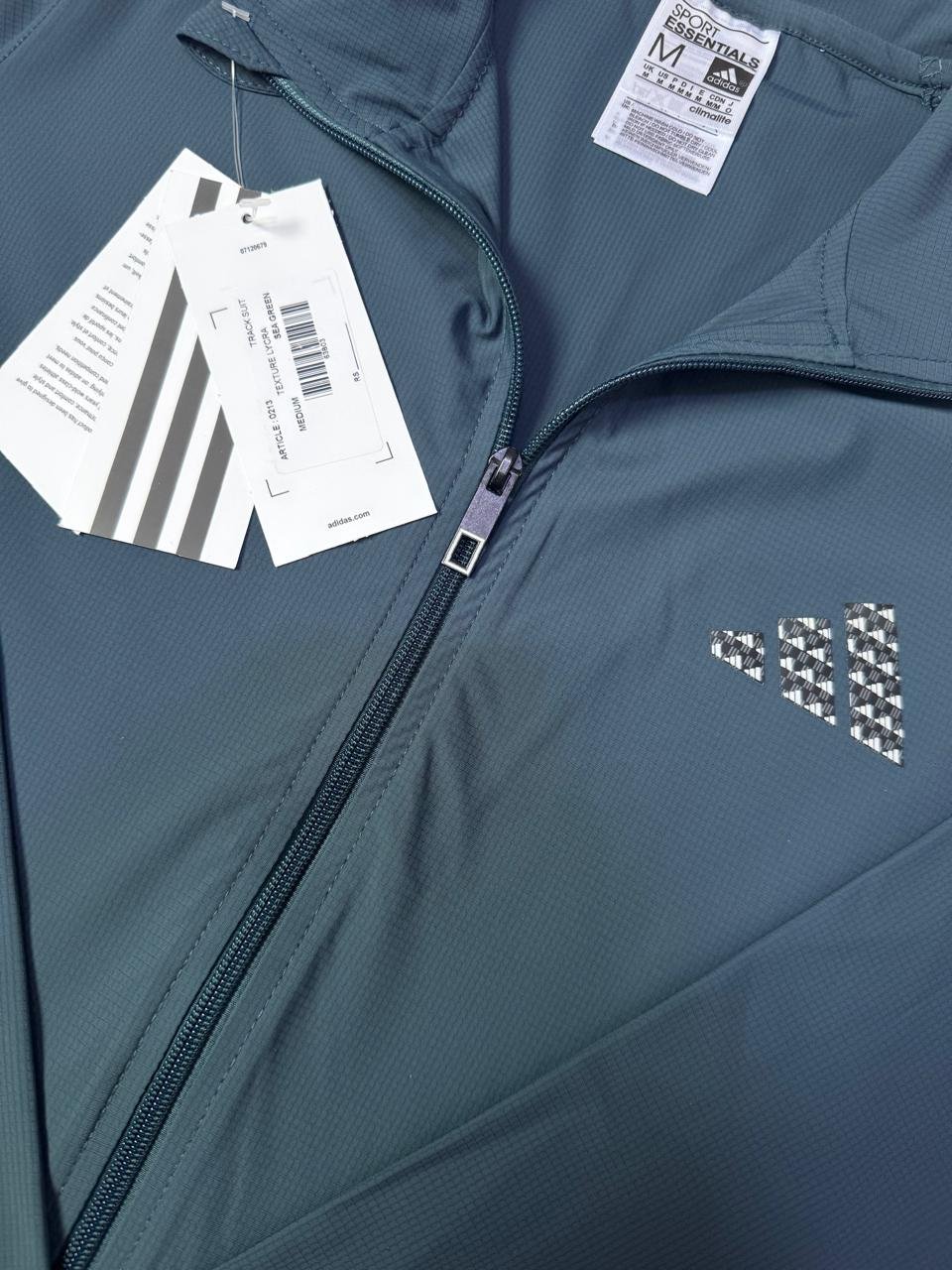 Track Suit Article 0213 Sea Green FabricTexture Lycra/Full Stretchable image 3