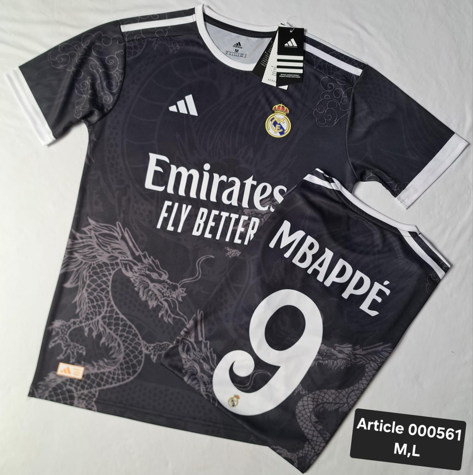 REAL MADRID BLACK DRAGON MBAPPE 9