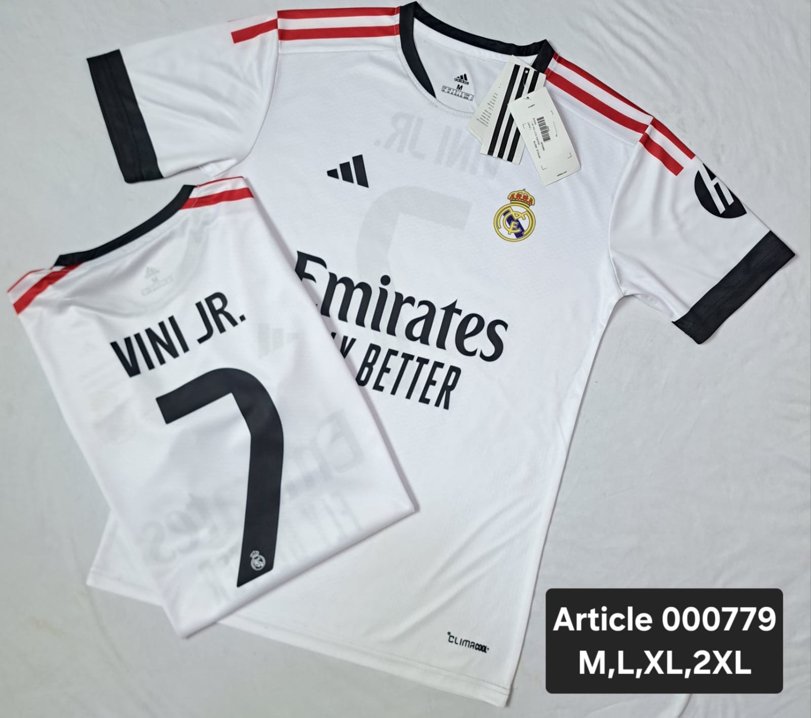 REAL MADRID 2026 HOME WHITE VINI JR. 7 000779
