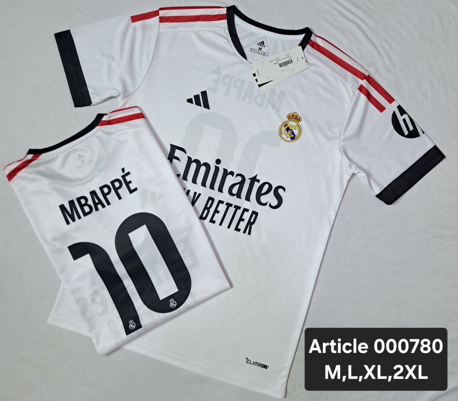 REAL MADRID 2026 HOME WHITE MBAPPE 10 000780