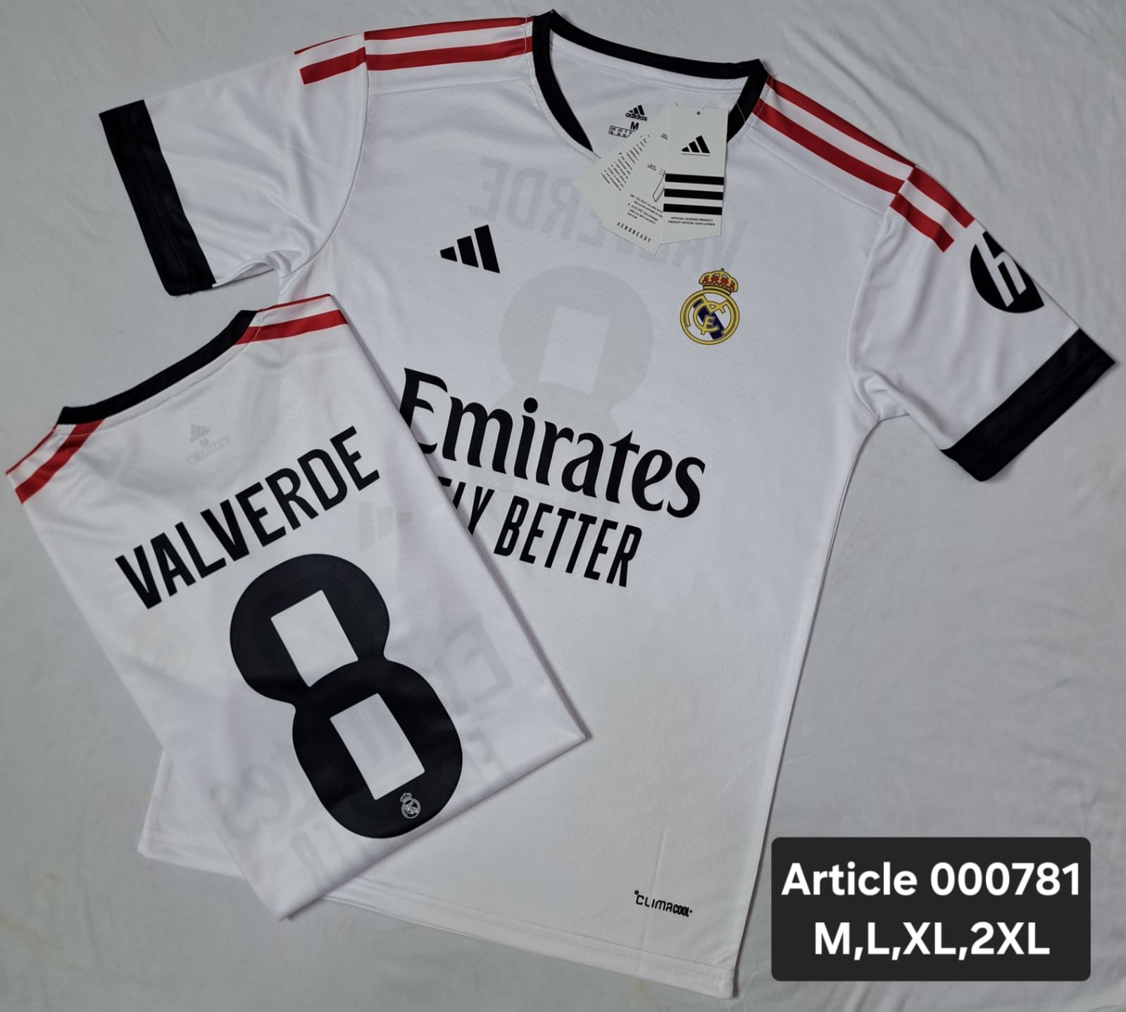 REAL MADRID 2026 HOME WHITE VALVERDE 8 000781 image 2