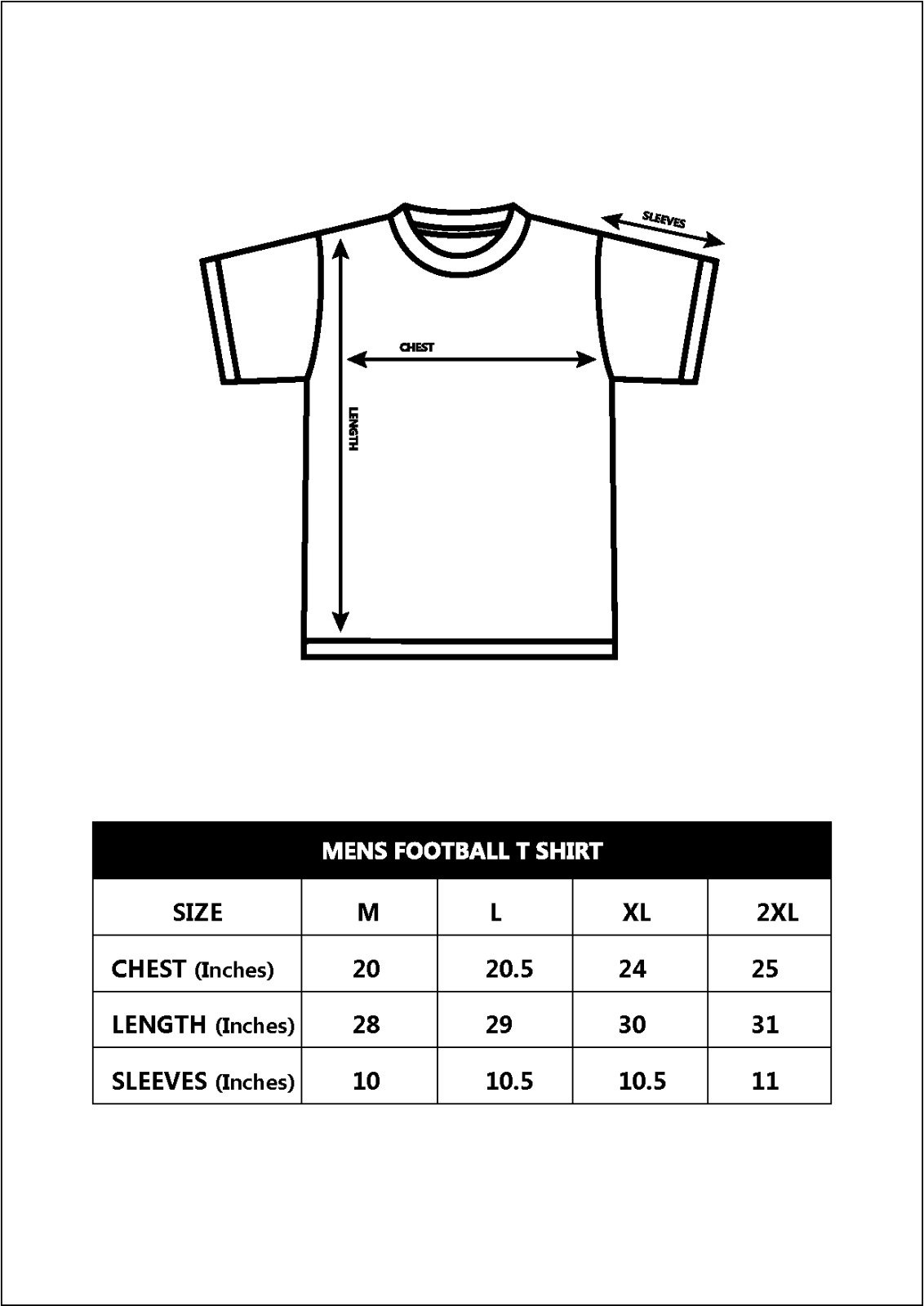 MENS FOOTBALL T-SHIRT